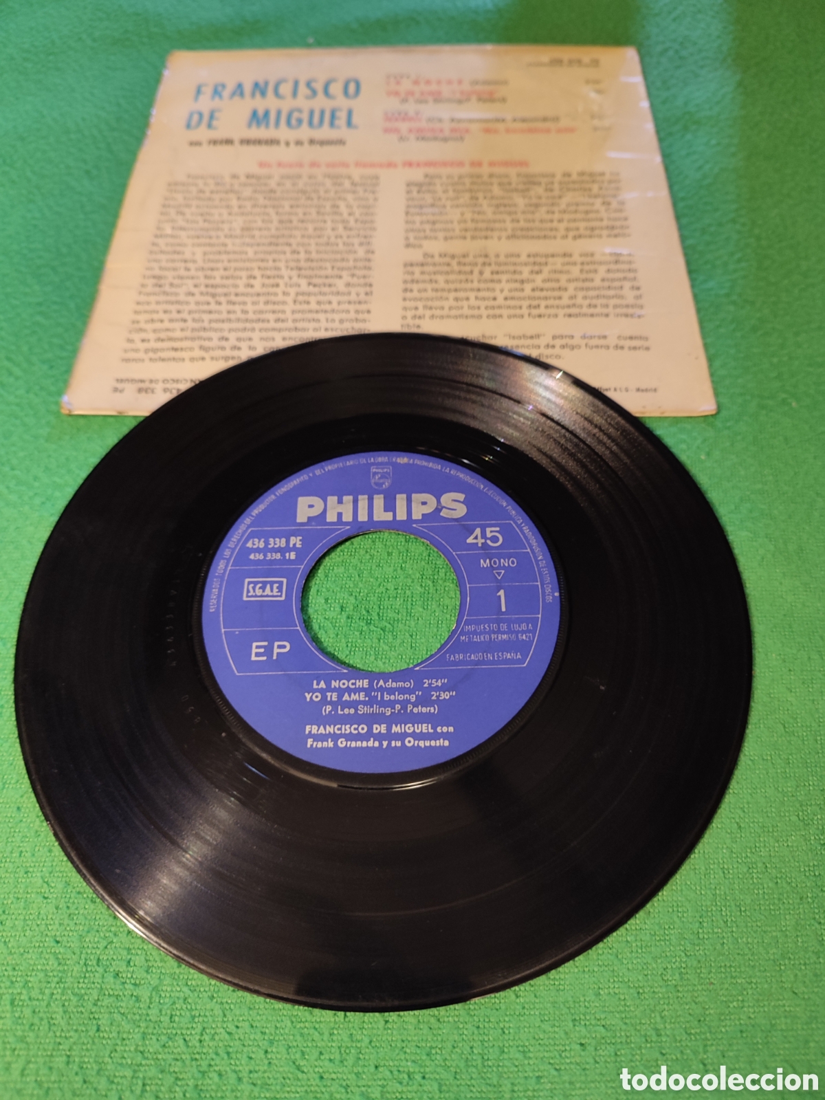 Discos de vinilo: Francisco de Miguel - La noche+ 3 - Foto 2