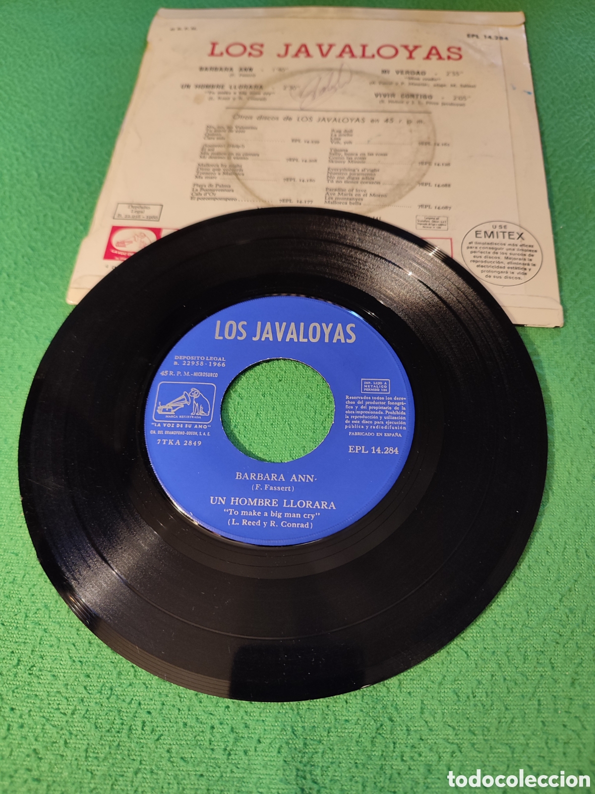 Discos de vinilo: Los Javaloyas - Barbara Ann+ 3 - Foto 2