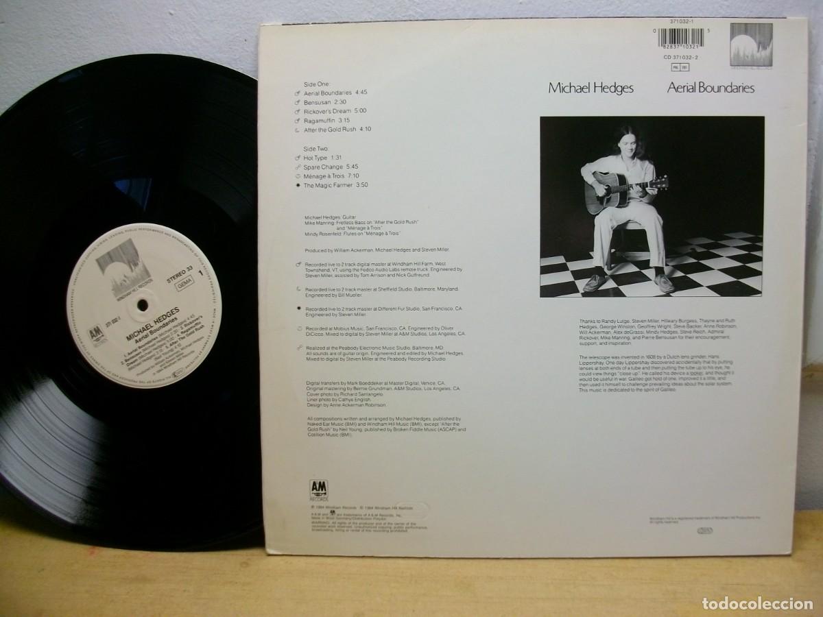 Discos de vinilo: Michael Hedges : Aerial Boundaries - 1984 LP - Foto 2