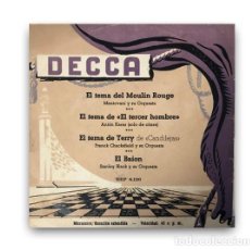 Discos de vinilo: V/A – MOULIN ROUGE / EL TERCER HOMBRE / CANDILEJAS / EL BAION SINGLE 7”