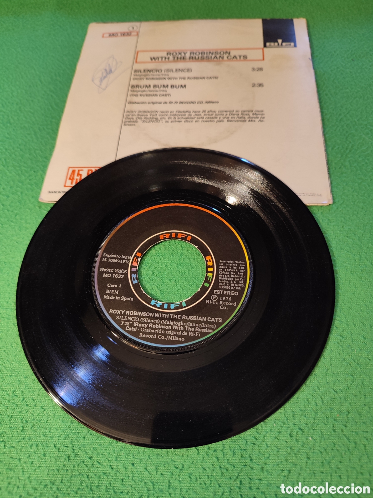 Discos de vinilo: Roxy Robinson With the Russian Cats- Silencio - Foto 2