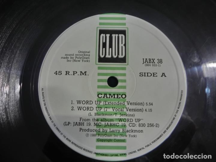 Discos de vinilo: CAMEO - WORD UP (EXTENDED VERSION) - Foto 3