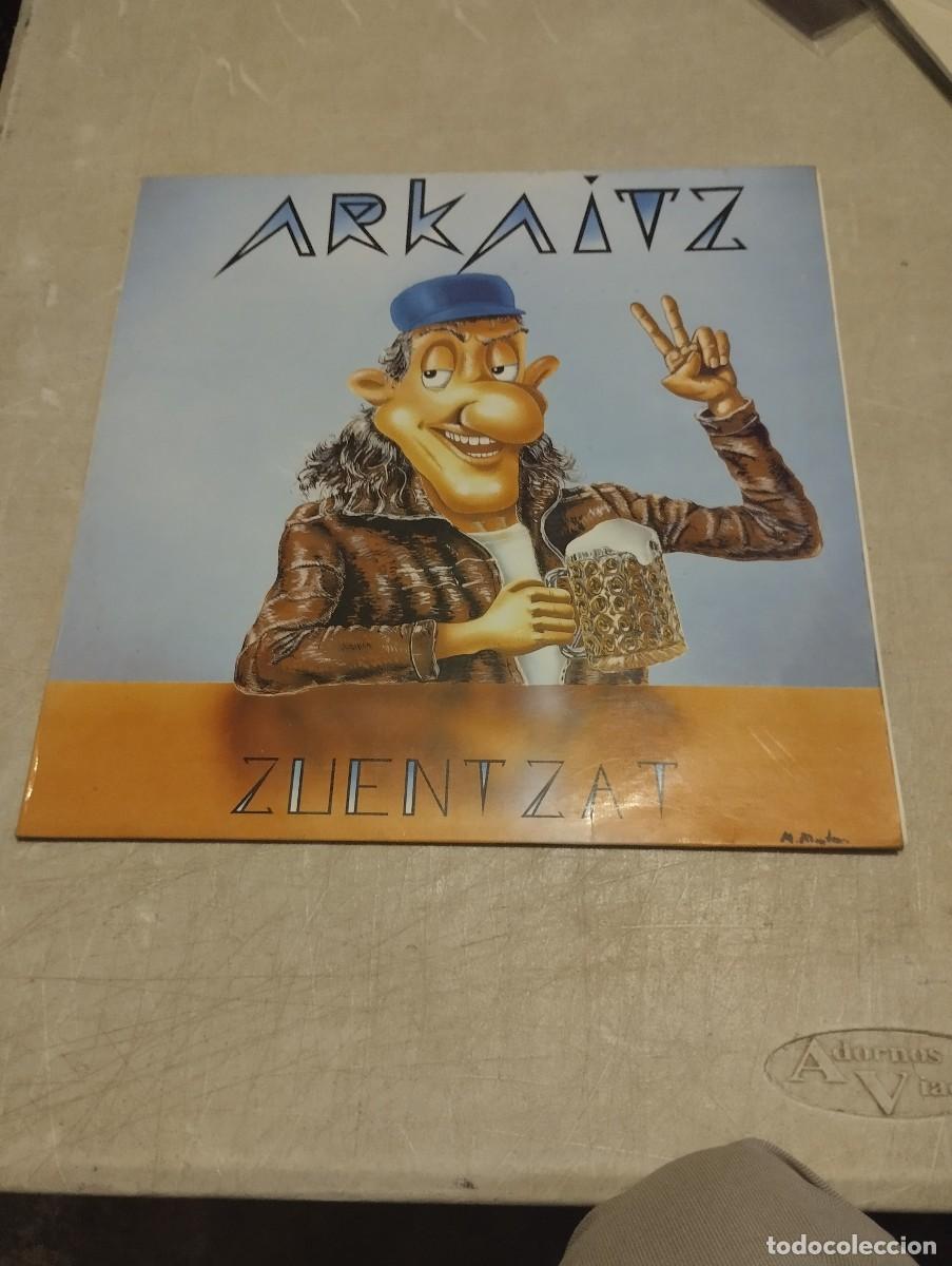 Discos de vinilo: Arkaitz LP Zuentzat Esp.1991 insert letras - Foto 1