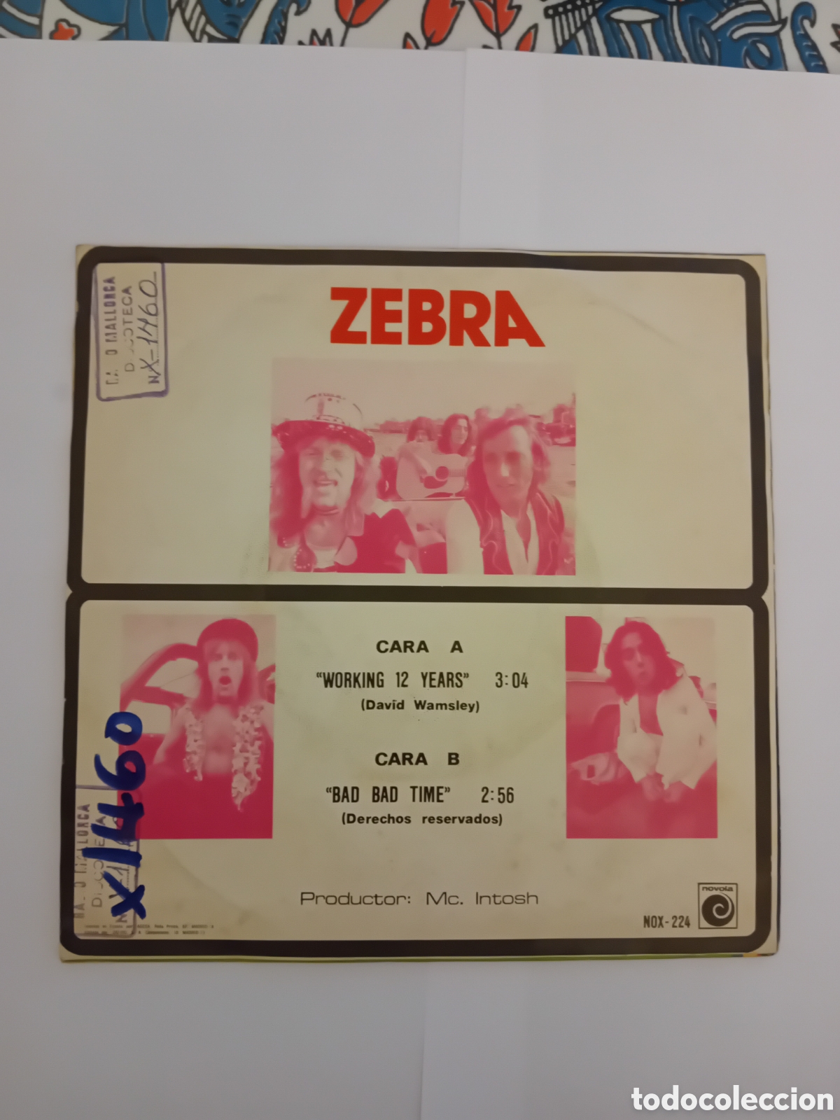 Discos de vinilo: ZEBRA. WORKING 12 YEARS - Foto 2