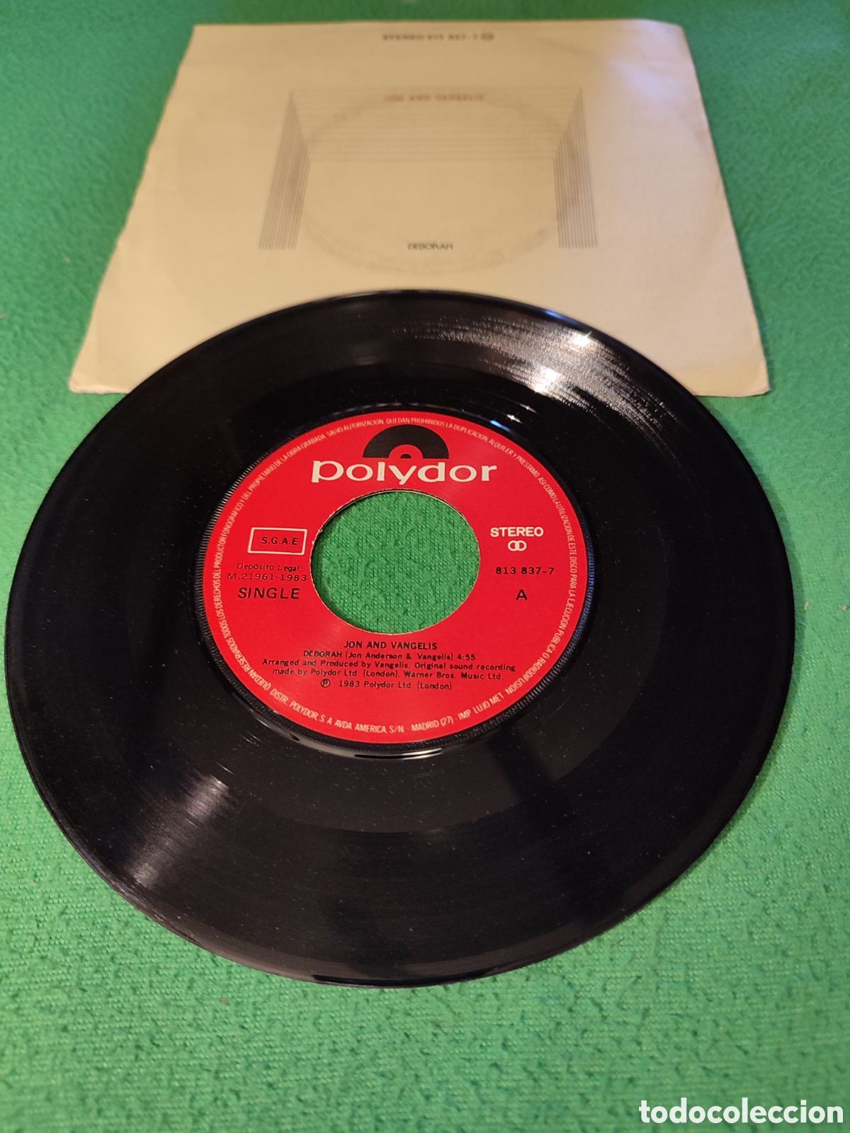 Discos de vinilo: Jon And Vangelis - Deborah - Foto 2