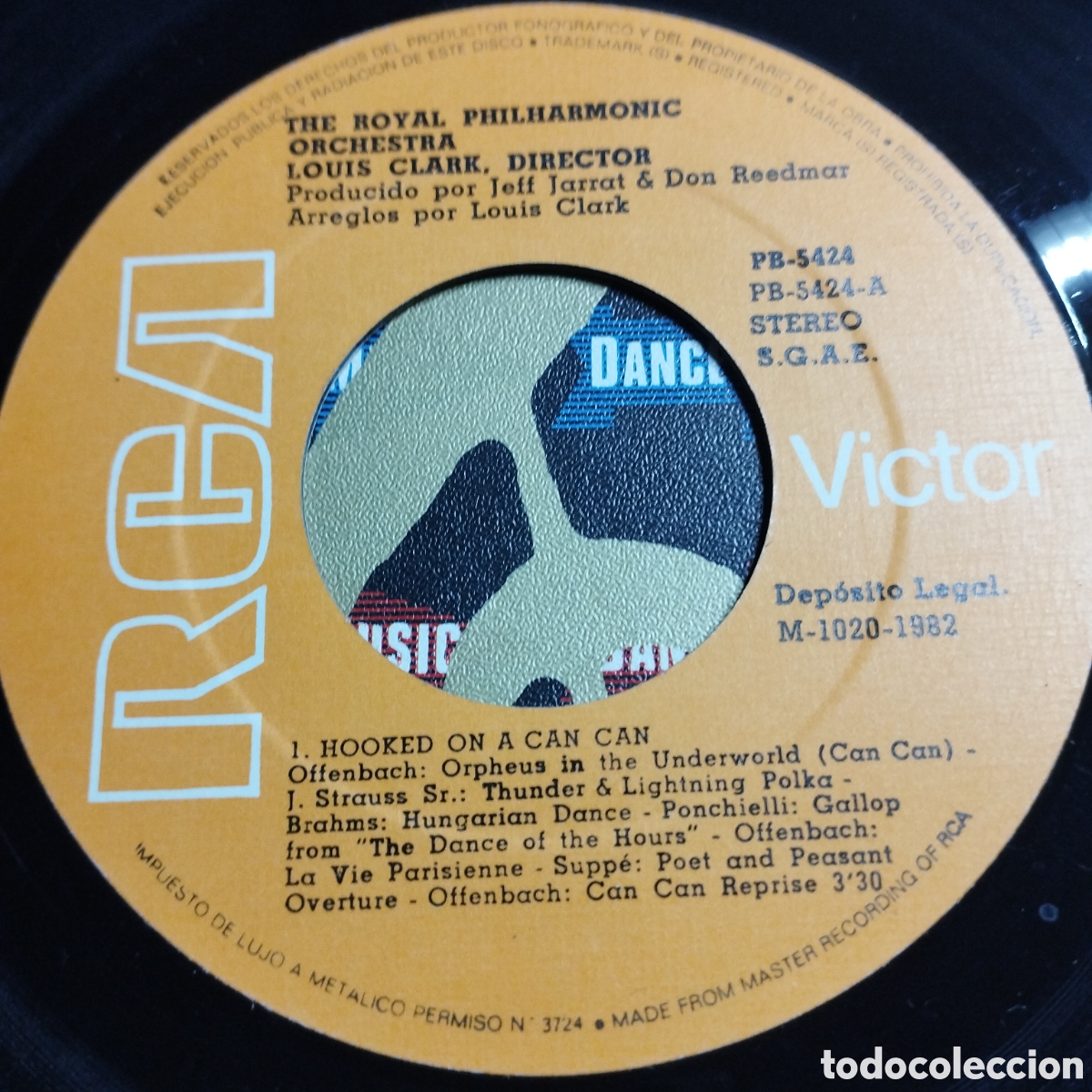 Discos de vinilo: Single 7&rdquo; The Royal philharmonic Orchestra 1982 Hooked on a Can Can - Foto 3