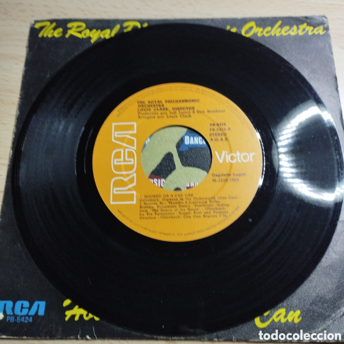 Discos de vinilo: Single 7&rdquo; The Royal philharmonic Orchestra 1982 Hooked on a Can Can - Foto 4