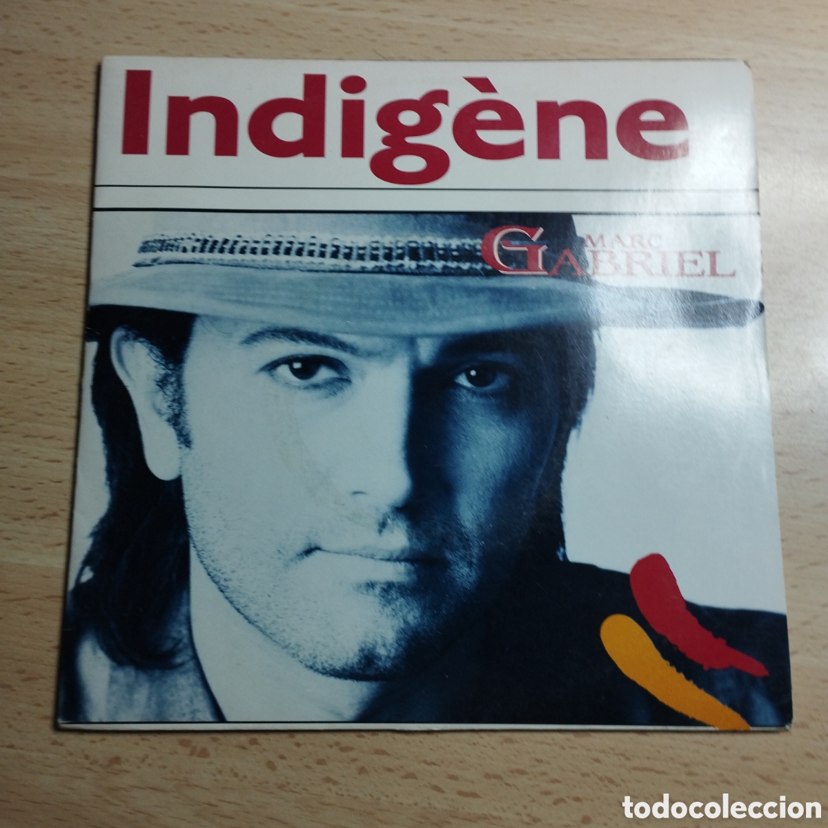 Discos de vinilo: Single 7&rdquo; Marc Gabriel 1990 France . Indigene + La pluite.