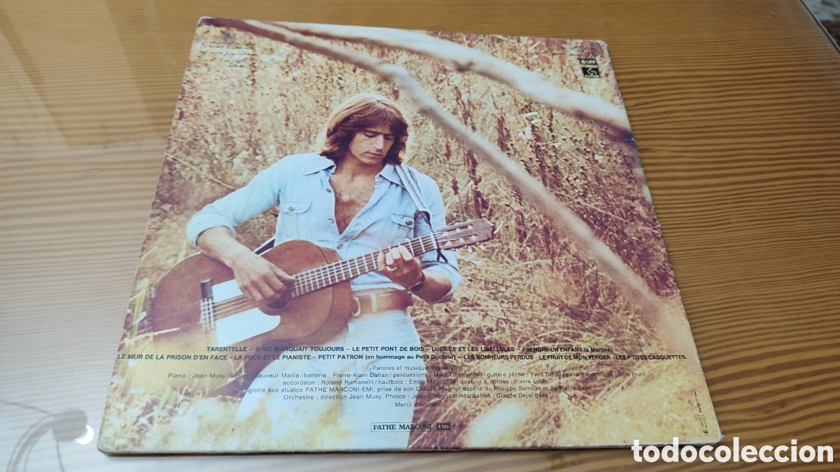 Discos de vinilo: Disco vinilo Lp de Yves Duteil &rdquo; Yves Duteil &rdquo; - Foto 3