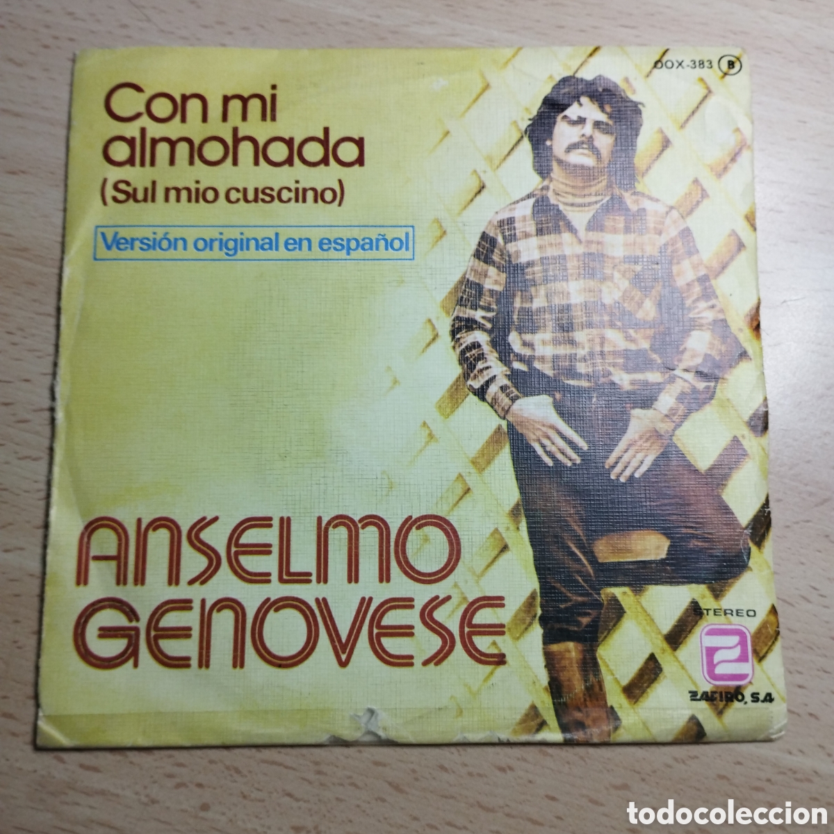 Discos de vinilo: Single 7&rdquo; PROMO Anselmo Genoveses 1979 con mi almohada + anche un uomo.