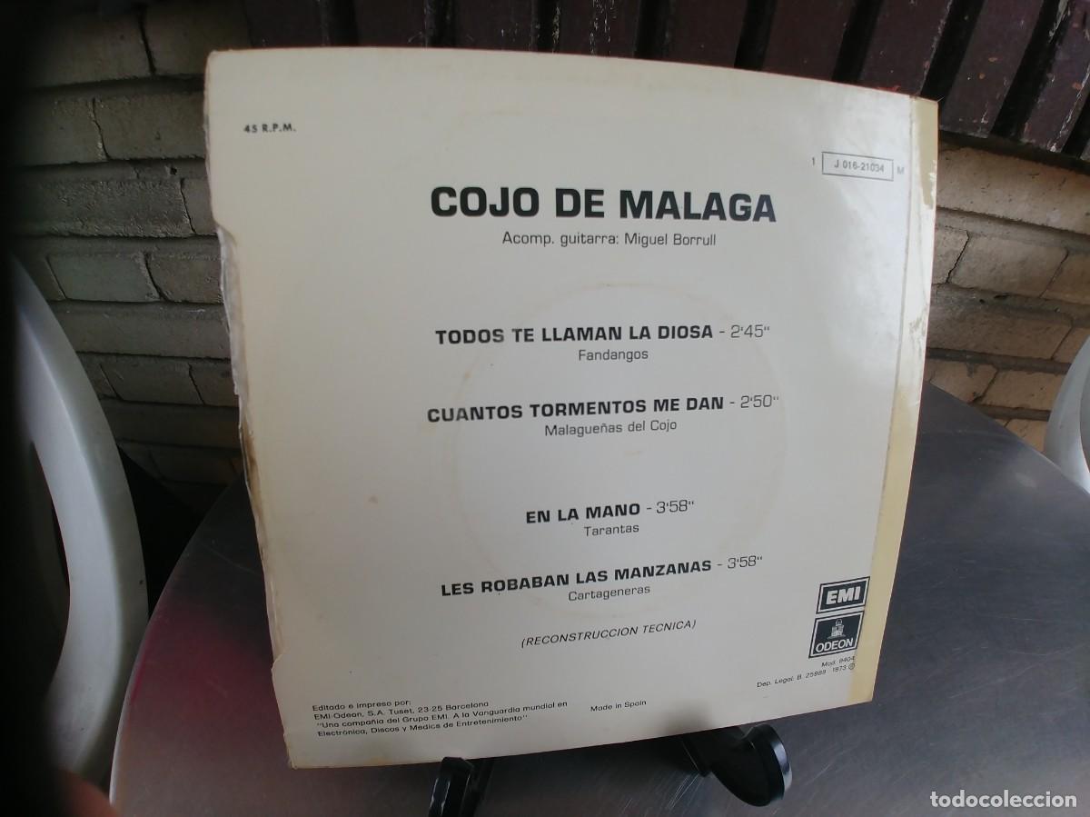 Discos de vinilo: COJO DE MALAGA-EP TODOS TE LLAMAN LA DIOSA +3 - Foto 2