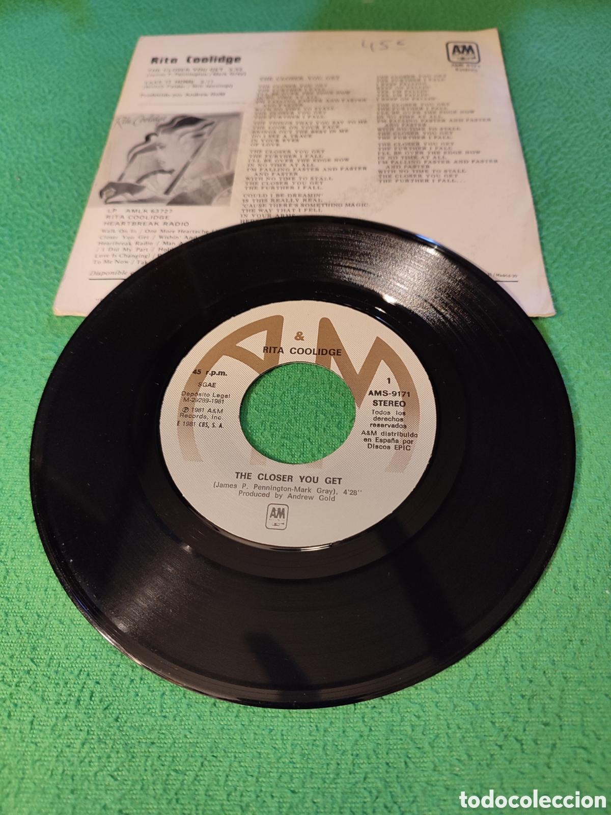 Discos de vinilo: Rita Coolidge - The Closer you get - Foto 2