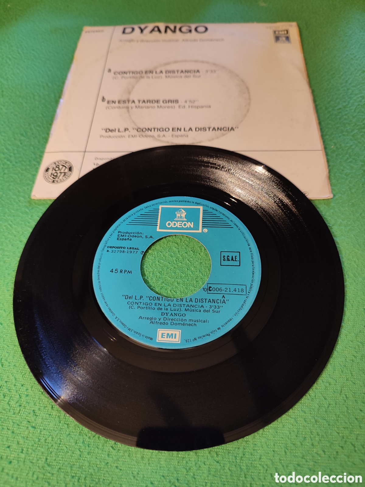 Discos de vinilo: Dyango - Contigo en la distancia - Foto 2