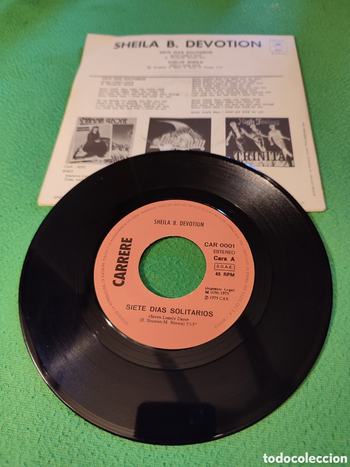 Discos de vinilo: Sheila B.Devotion - Seven Lonely days - Foto 2