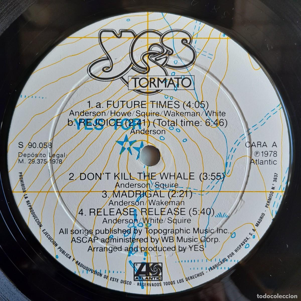 Discos de vinilo: YES : TORMATO [ATLANTIC - ESP 1978] LP - Foto 4