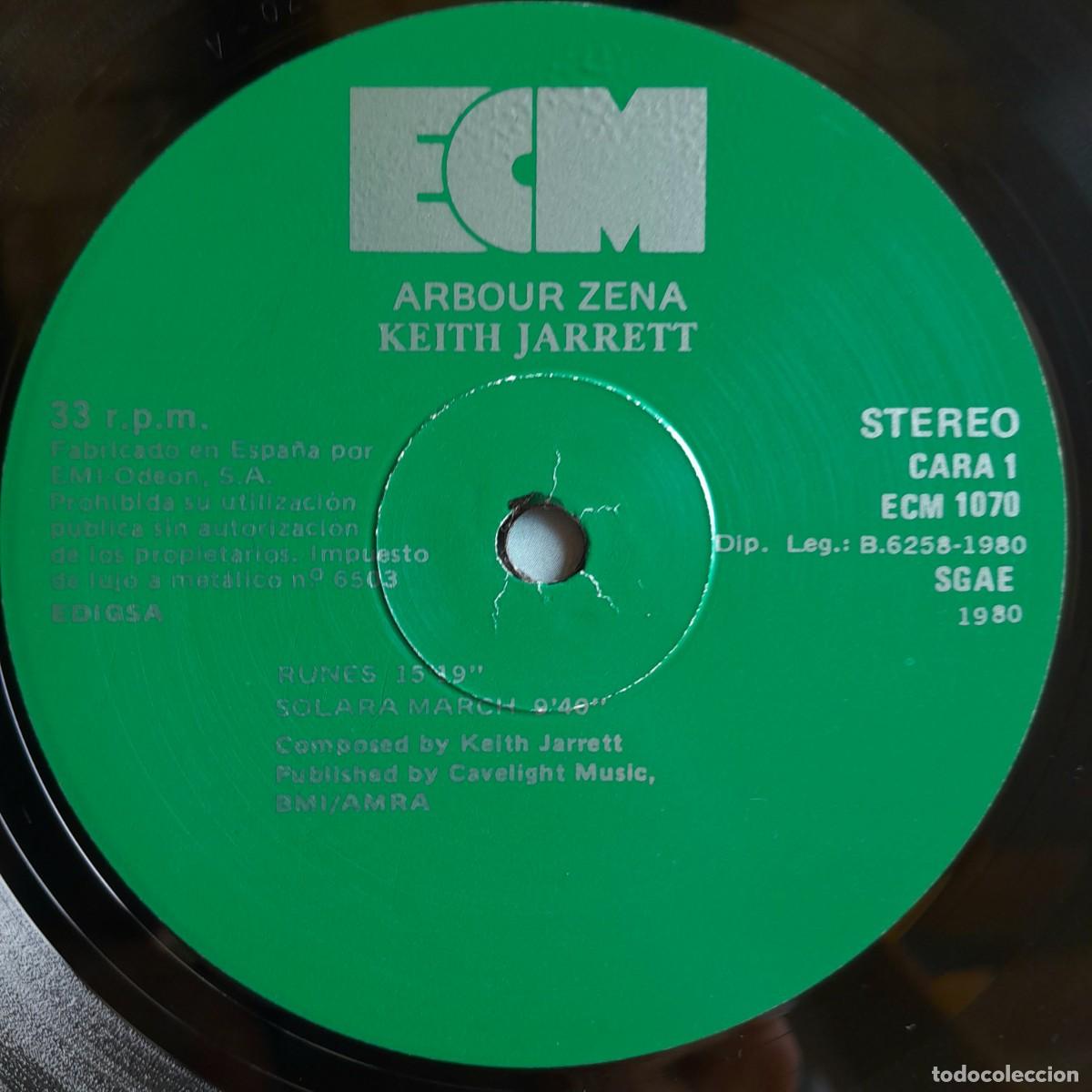 Discos de vinilo: KEITH JARRET : ARBOUR ZENA [ECM - ESP 1980] LP - Foto 3