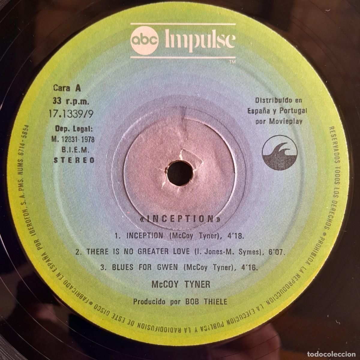 Discos de vinilo: McCOY TYNER : INCEPTION [ABC IMPULSE - ESP 1978] LP/GAT - Foto 4