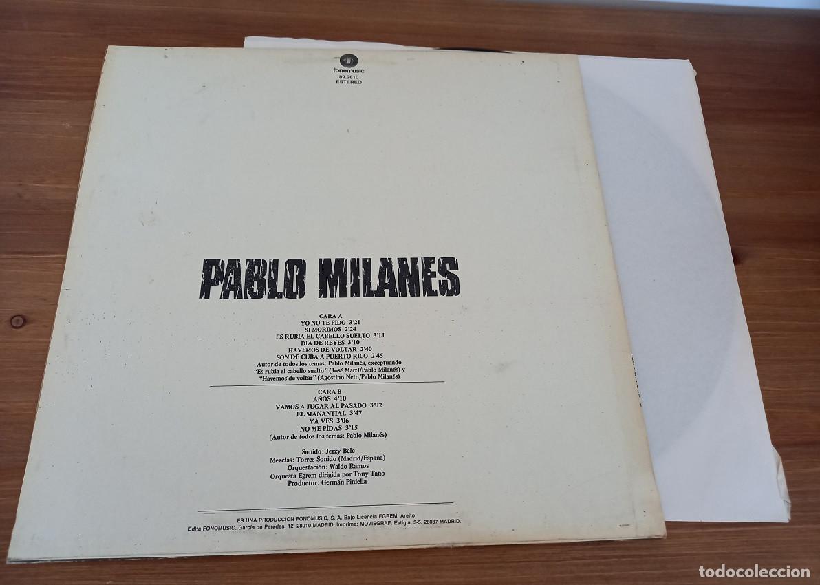 Discos de vinilo: PABLO MILANES - 1988 - LP - Foto 2