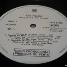Discos de vinilo: THE POLICE LP REGGATTA DE BLANC AM PROMOCIONAL ESPAÑA 1979 EDG