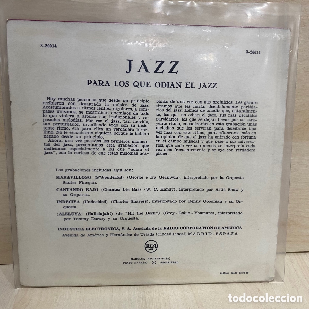 Discos de vinilo: Jazz Para Los Que Odian El Jazz (7&rdquo;, EP) RCA - Foto 2