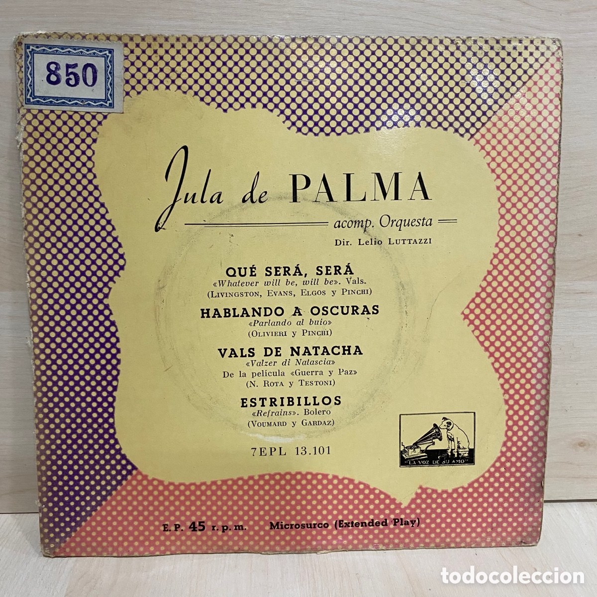 Discos de vinilo: Jula De Palma - Qu&eacute; Ser&aacute;, Ser&aacute; (7&rdquo;, EP) - Foto 1