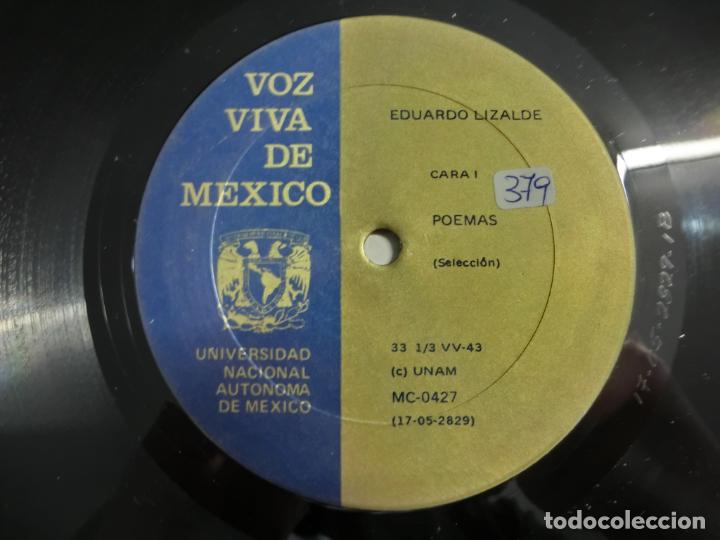 Discos de vinilo: EDUARDO LIZALDE - POEMAS - Foto 3