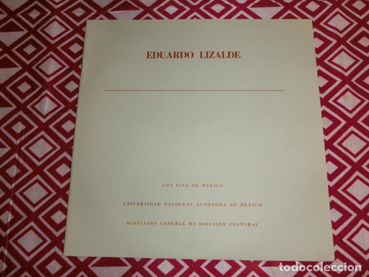 Discos de vinilo: EDUARDO LIZALDE - POEMAS - Foto 4