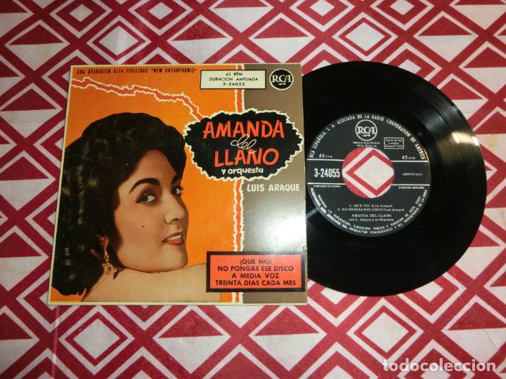 Discos de vinilo: Amanda Del Llano y Orquesta Luis Araque &ndash; Que No +3 - Foto 1