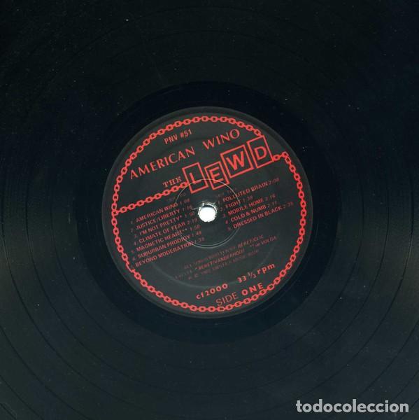 Discos de vinilo: The Lewd &ndash; American Wino + Insert - Foto 3