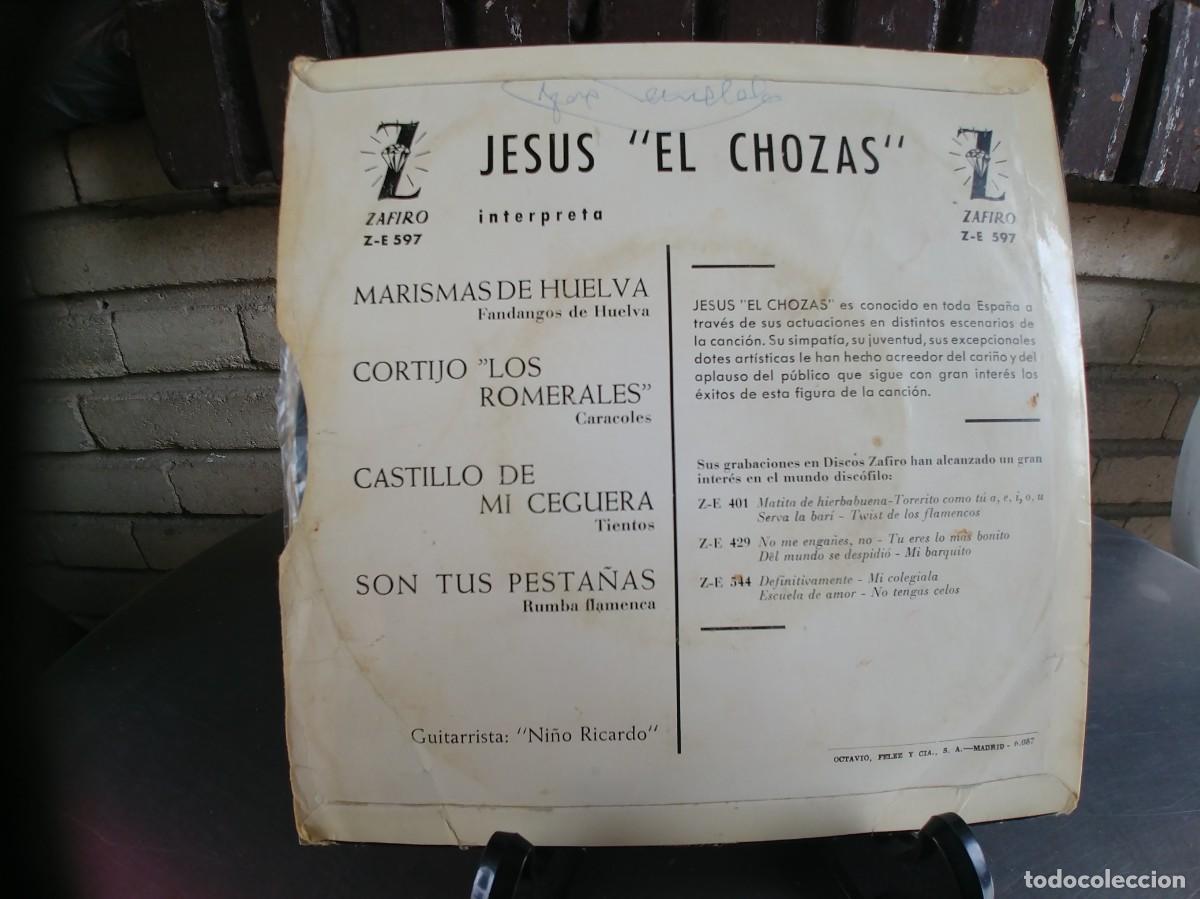 Discos de vinilo: JESUS EL CHOZAS-EP SON TUS PESTA&Ntilde;AS +3 - Foto 2