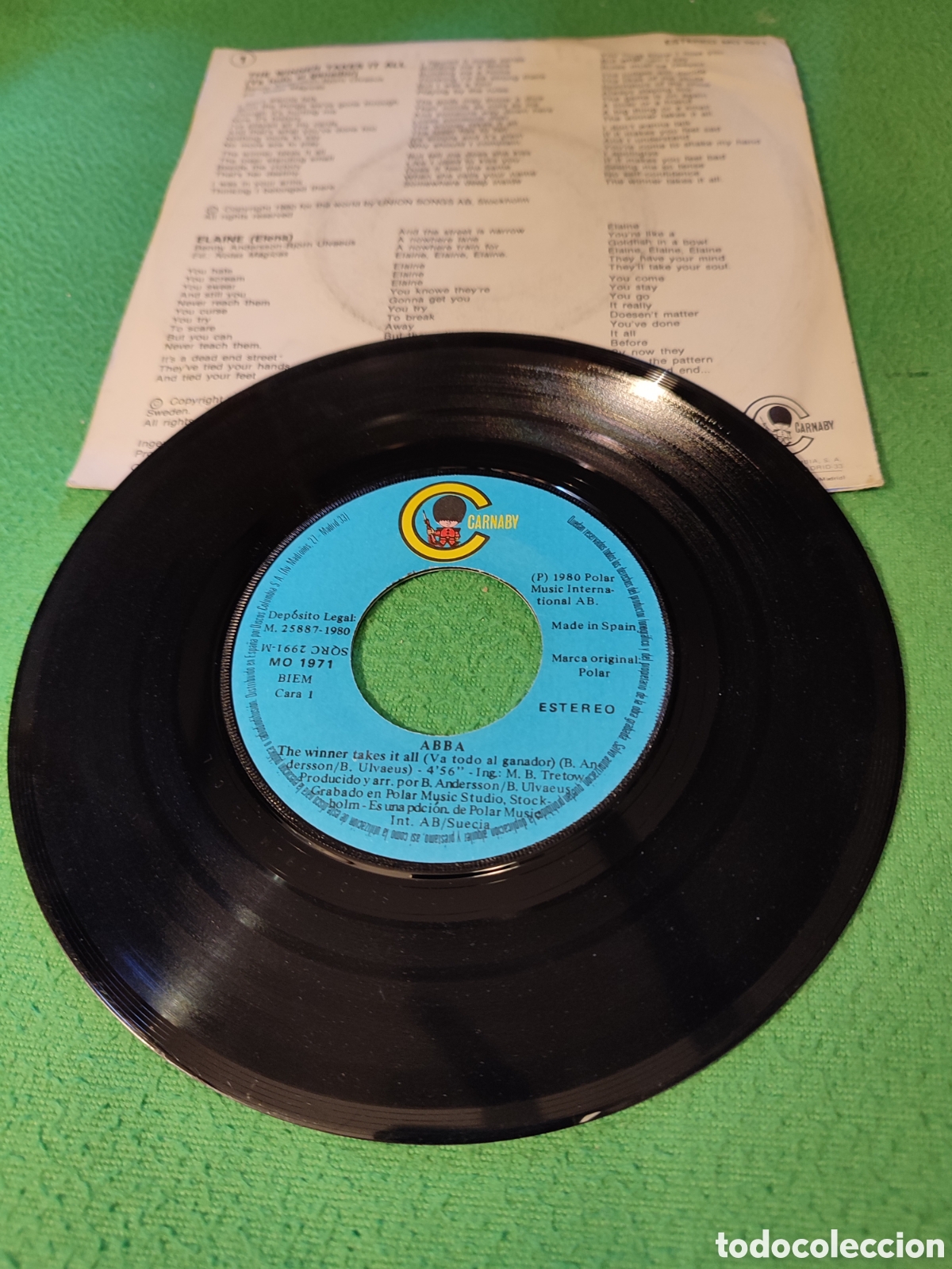 Discos de vinilo: Abba - The winner takes It all - Foto 2