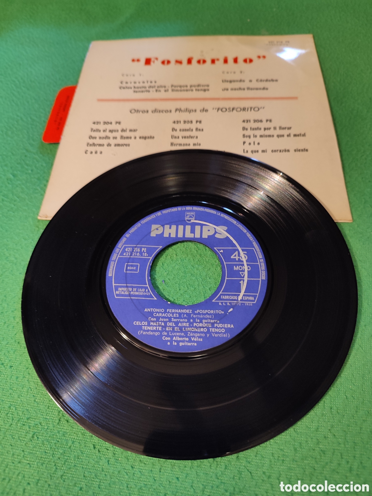 Discos de vinilo: Fosforito - Caracoles+ 3 - Foto 2