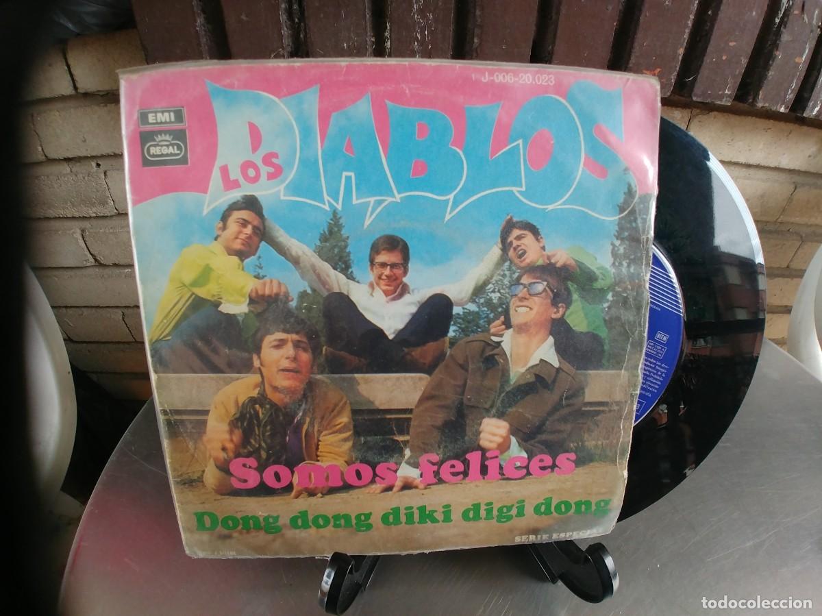 Discos de vinilo: LOS DIABLOS-SINGLE SOMOS FELICES - Foto 1
