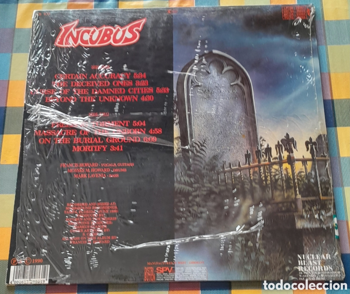 Discos de vinilo: INCUBUS - BEYOND THE UKNOWN - 1990 NUCLEAR BLAST - Foto 2