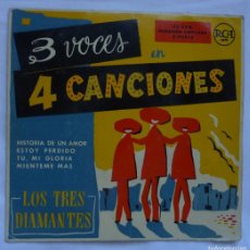 Discos de vinilo: LOS TRES DIAMANTES // HISTORIAS DE UN AMOR+3 // EP