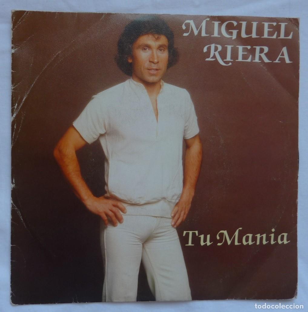 Discos de vinilo: MIGUEL RIERA // TU MANIA // 1987 // SINGLE - Foto 1
