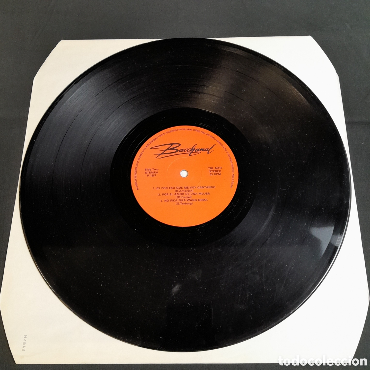 Discos de vinilo: LP-18. LP DISCO DE VINILO. BACCHANAL IS OKAY. - Foto 3
