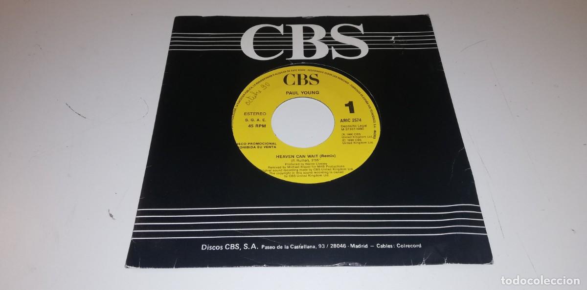 Disques de vinyle: S24-Paul Young - Heaven Can Wait (Remix) (7&rdquo;, S/Sided, Promo) - PORT VG DISC VG+