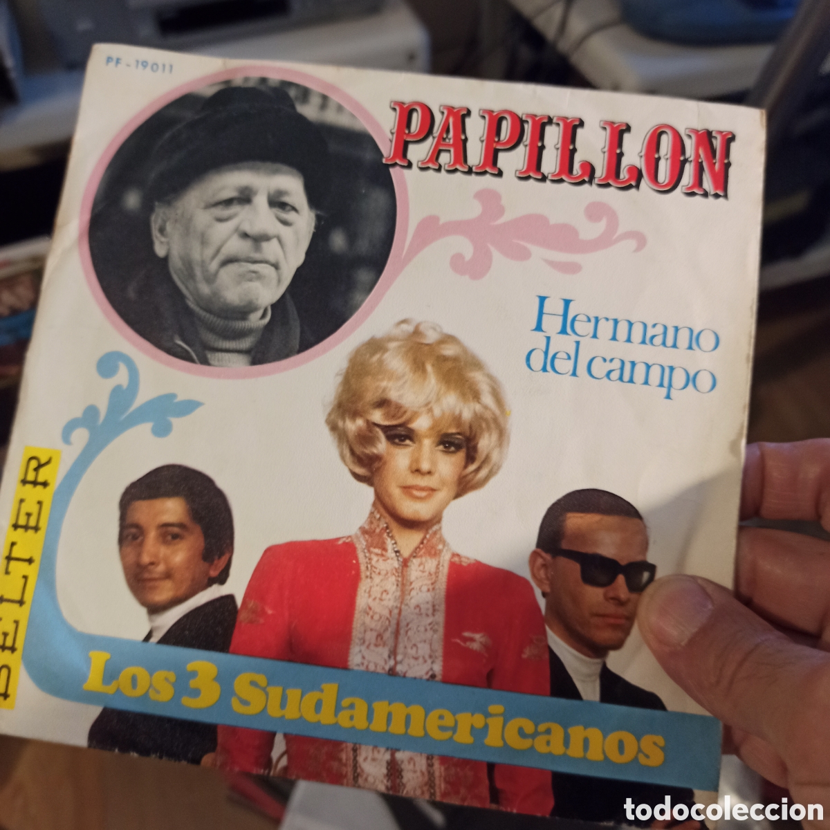 Discos de vinilo: Los 3 Sudamericanos &ndash; Papillon - Foto 1
