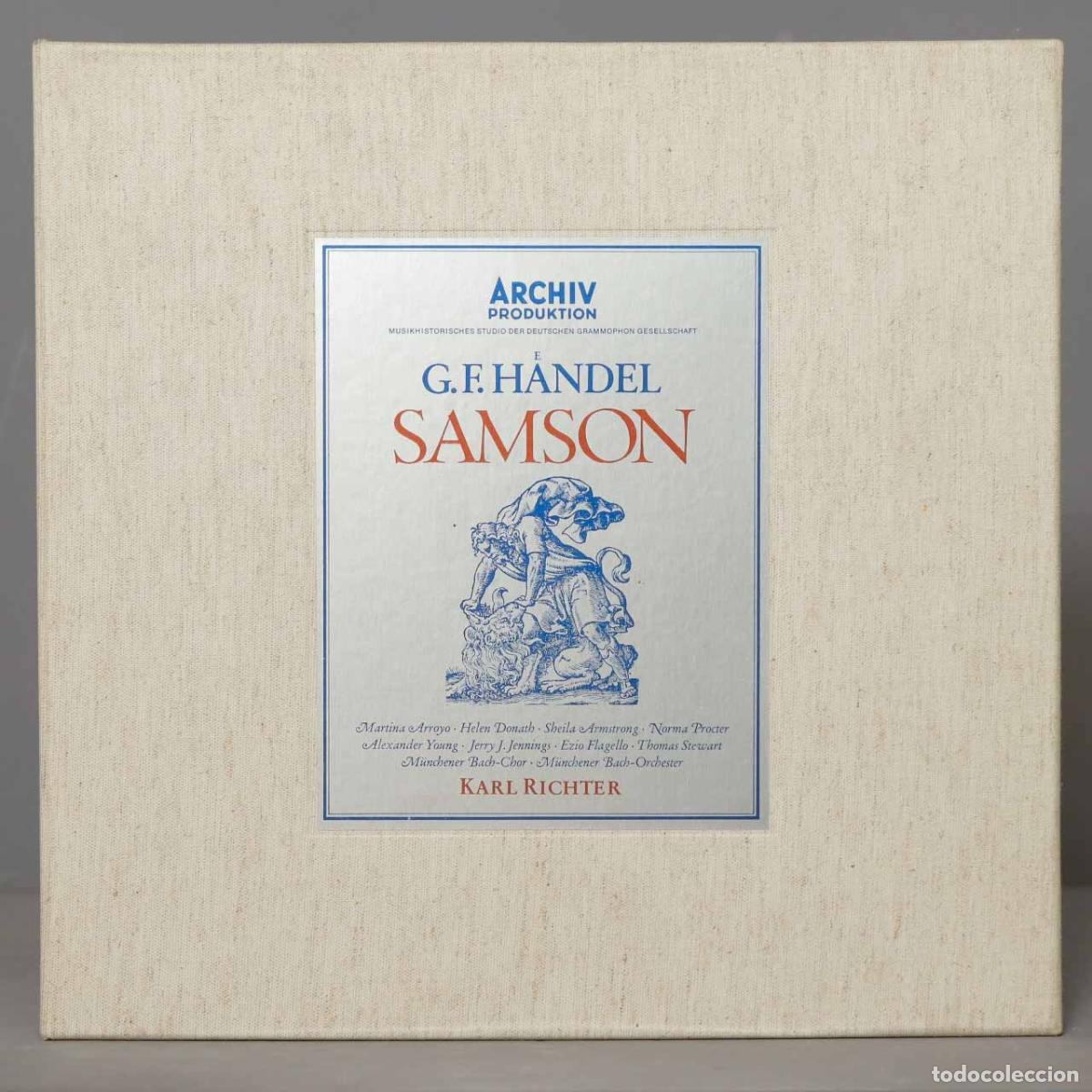 Discos de vinilo: CAJA LP. Richter &ndash; Samson. HAENDEL - Foto 1