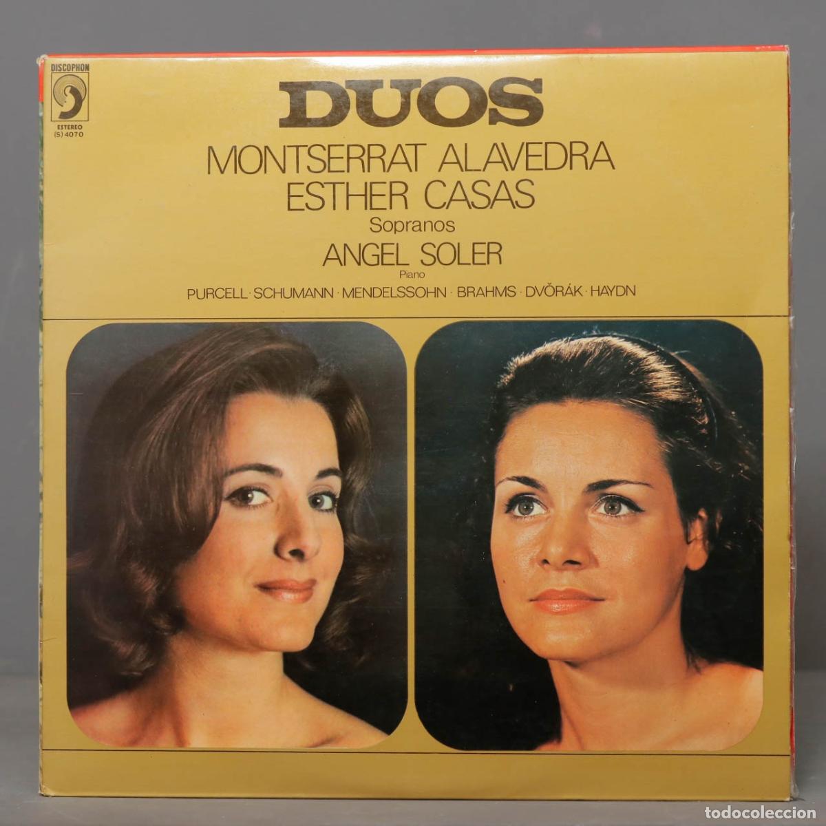 Discos de vinilo: LP. Alavedra, Esther Casas, &Agrave;ngel Soler &ndash; Duos - Foto 1