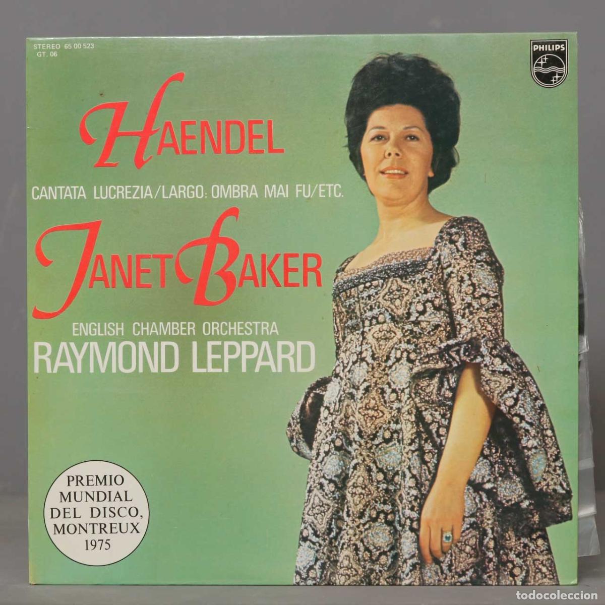 Discos de vinilo: LP.CANTATA LUCREZIA. HAENDEL. BAKER. LEPPARD - Foto 1