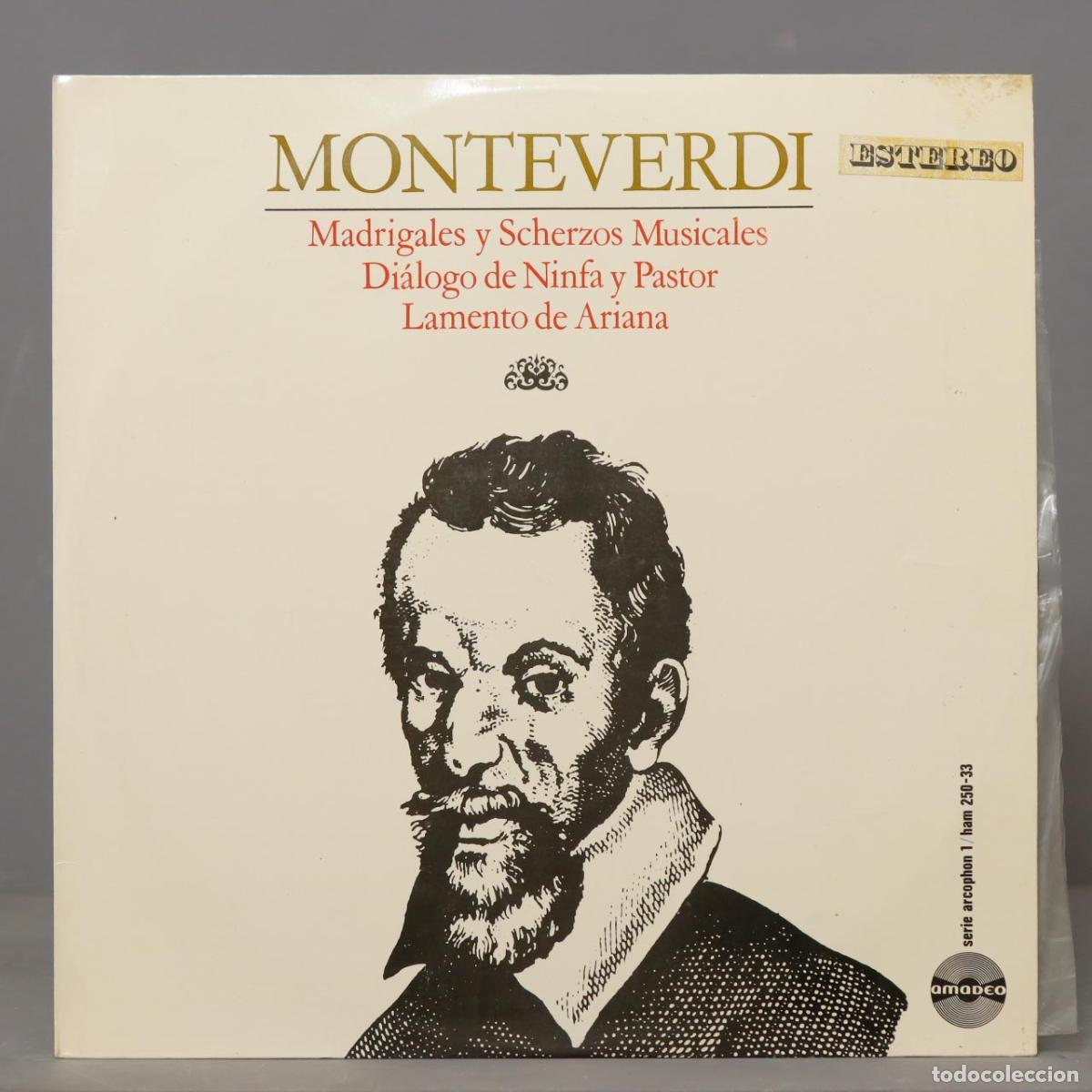 Disques de vinyle: LP. MONTEVERDI. MADRIGALES Y SCHERZOS MUSICALES