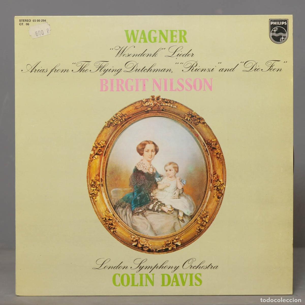 Discos de vinilo: LP. Davis &ndash; Wesendonk Lieder. WAGNER. NILSSON - Foto 1