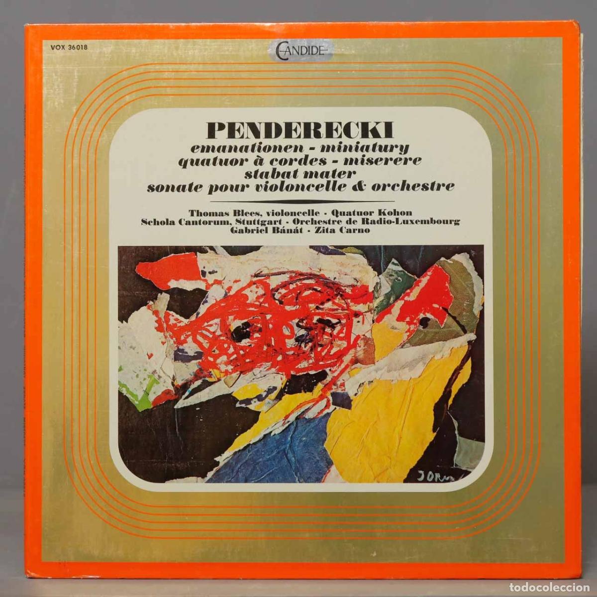 Discos de vinilo: LP. Carno &ndash; Emanationen - Miniatury. PENDERECKI - Foto 1