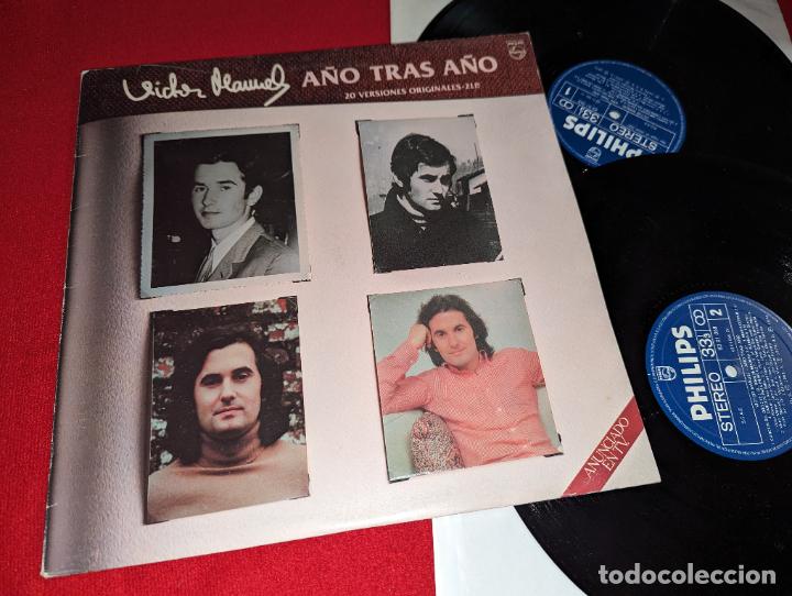 Discos de vinilo: VICTOR MANUEL A&ntilde;o tras a&ntilde;o 2LP 1982 Philips - Foto 1