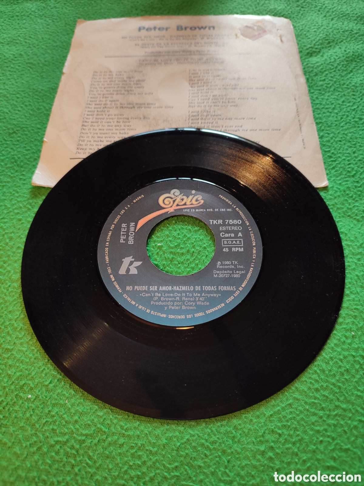 Discos de vinilo: Peter Brown - No puede ser amor - Foto 2