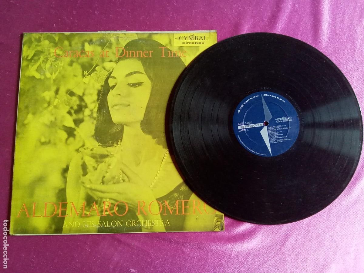 Discos de vinilo: ALDEMARO ROMERO SALON ORQUESTA CARACAS AT DINNER TIME LP L31 1 4