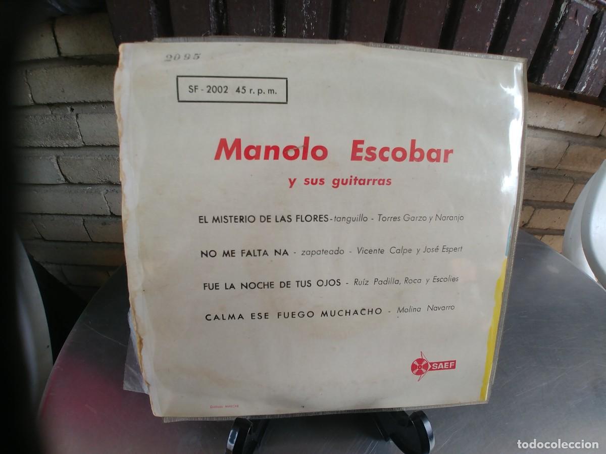 Discos de vinilo: MANOLO ESCOBAR-EP EL MSTERIO DE LAS FLORES +3 - Foto 2