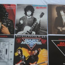 Discos de vinilo: 6 LP GARY MOORE ROCKIN EVERY,CORRIDORS POWER,VICTIMS FUTURE,AFTER WAR,RUN COVER,WILD FRONTIER NUEVOS